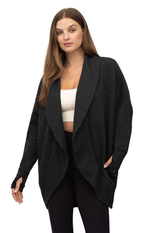 Black lounge cardigan 2025