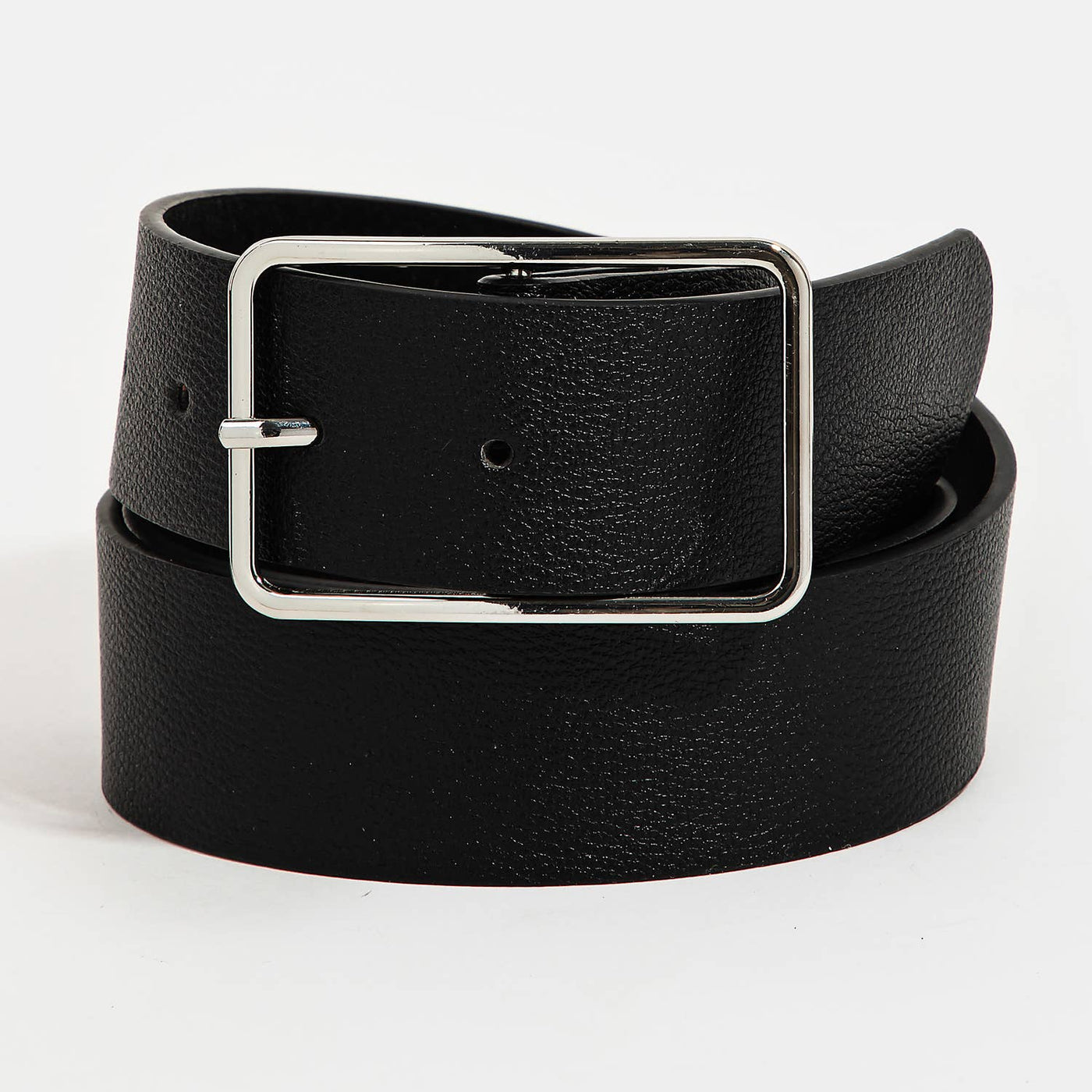 Black Rectangle Cutout Belt