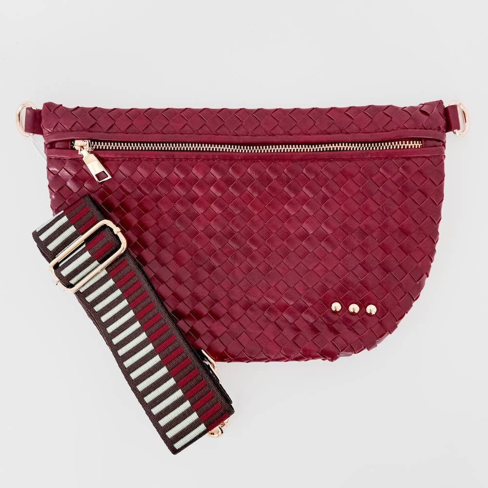 Westlyn Woven Sangria Red Bum Bag