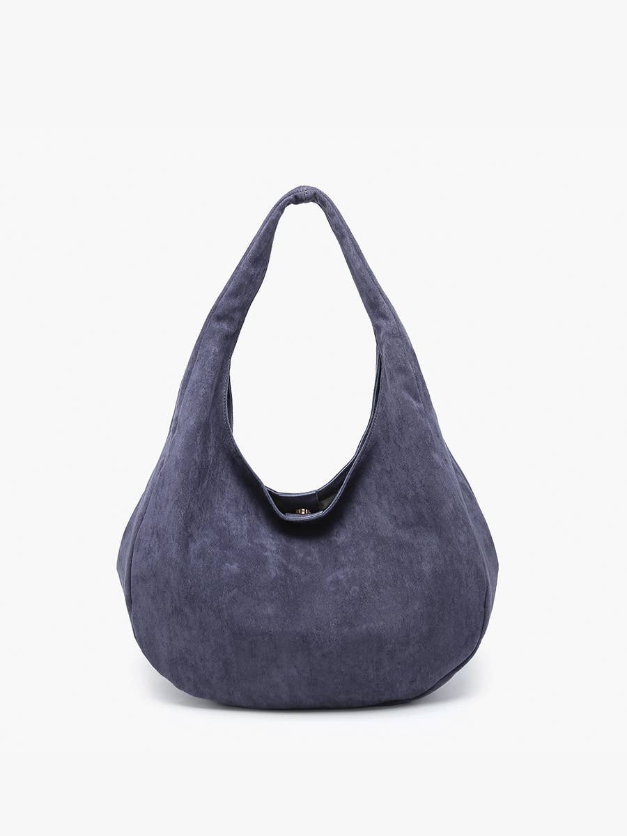 Katherine Navy Slouchy Round Hobo