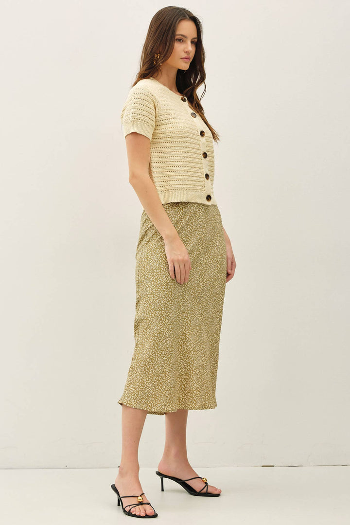Butter Yellow Crochet Cardigan
