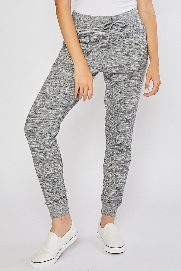 Marled Charcoal Relaxed Fit Joggers