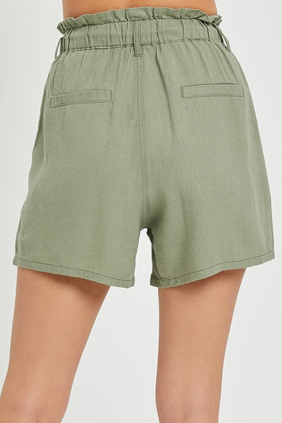 Risen Sage Linen Shorts