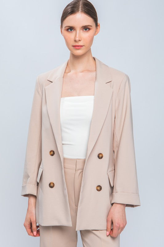 Beige Classic Blazer