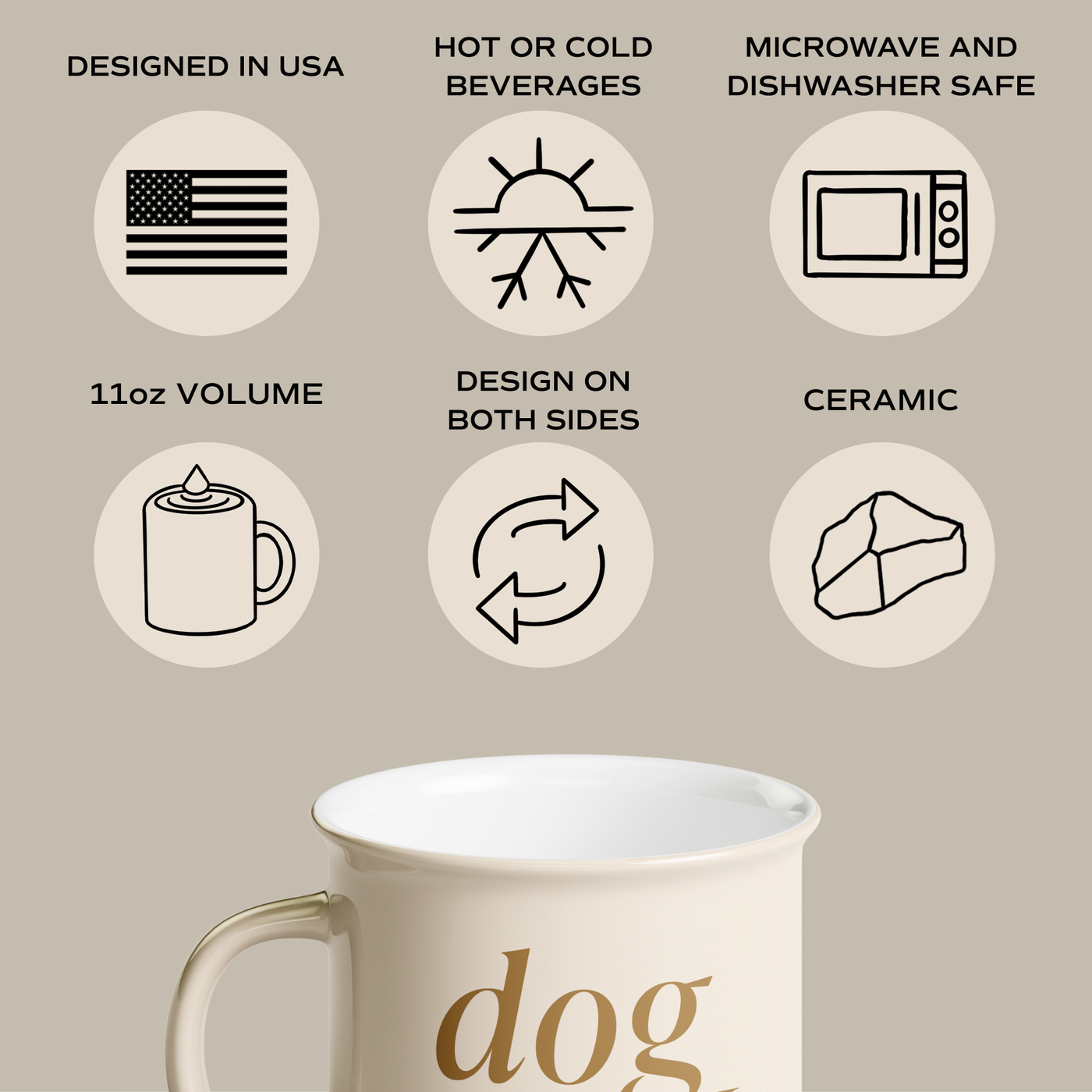 Dog Mom Campfire Mug 11oz