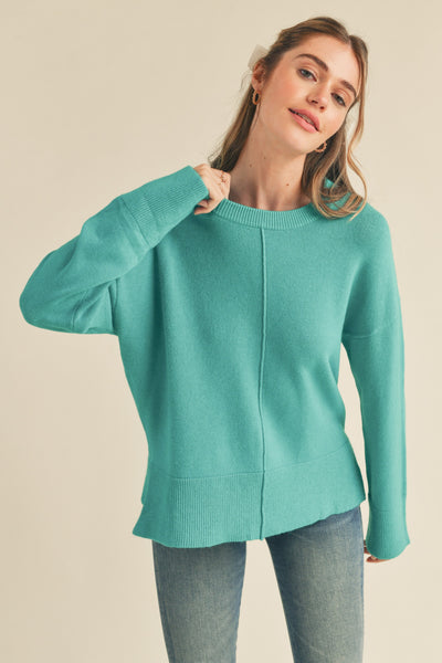 Alpine Green Round Neck Sweater