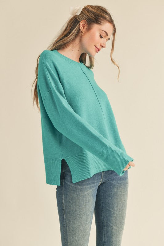 Alpine Green Round Neck Sweater