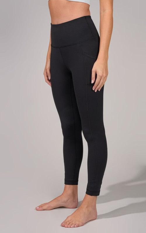 Black High Rise Ankle Leggings