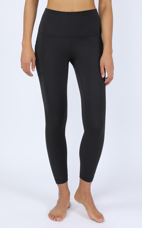 Black High Rise Ankle Leggings