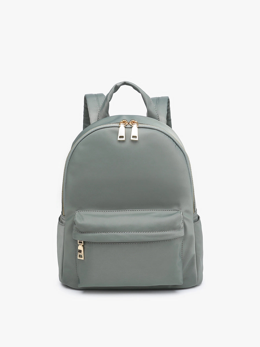 Phina Dark Sage Front Pocket Backpack