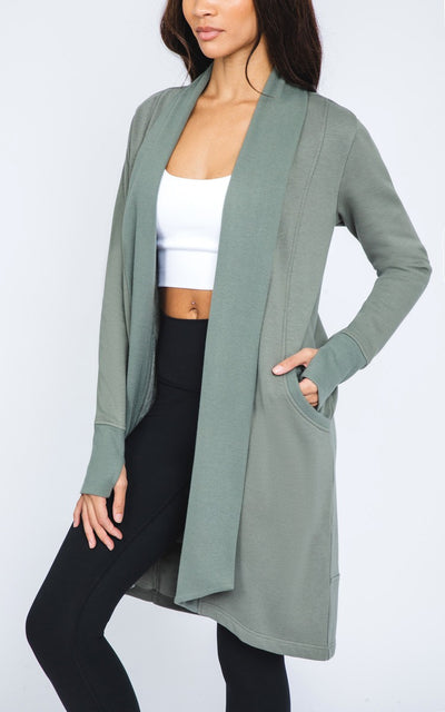 Basil Long Sleeve Open Cardigan