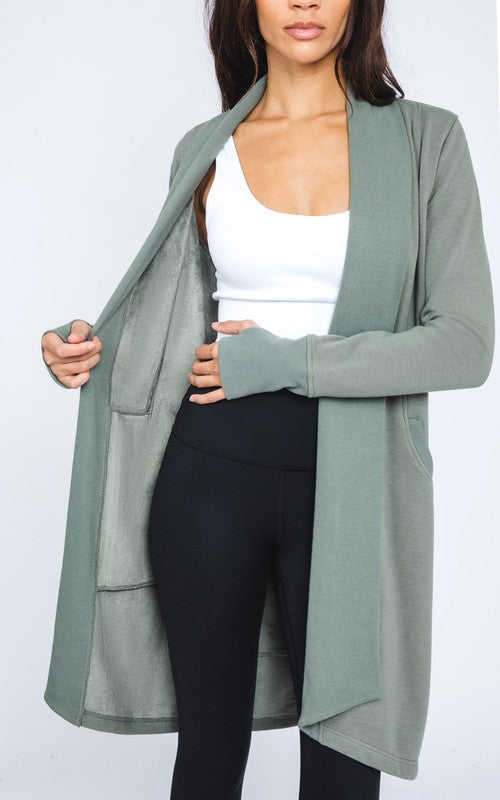 Basil Long Sleeve Open Cardigan