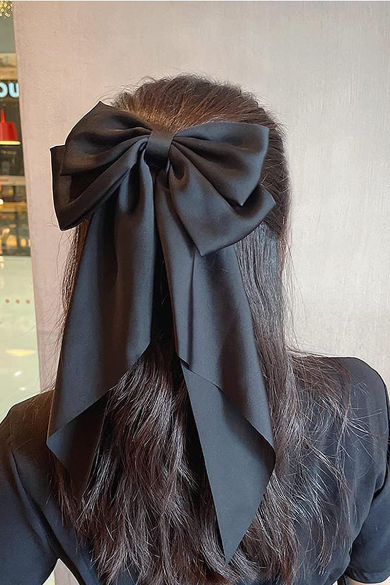 Black Double Bow Hair Clip