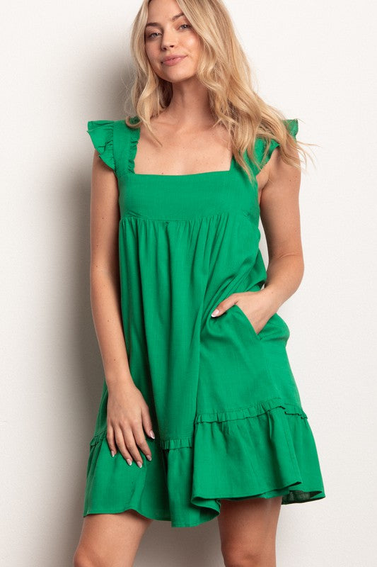 Green Sierra Mini Dress
