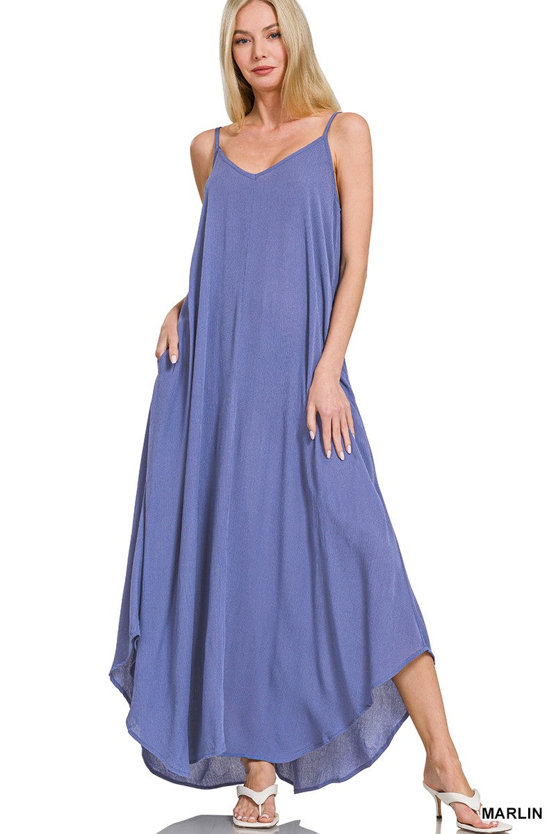 blue cami maxi dress Marlin Cami Maxi Dress – Evie and Co Boutique