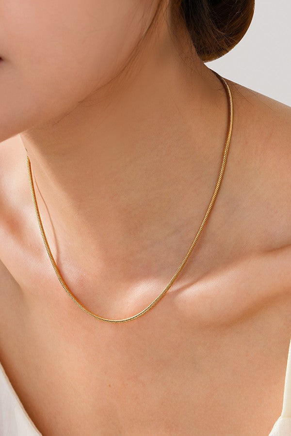 Gold Snake Chain Necklace