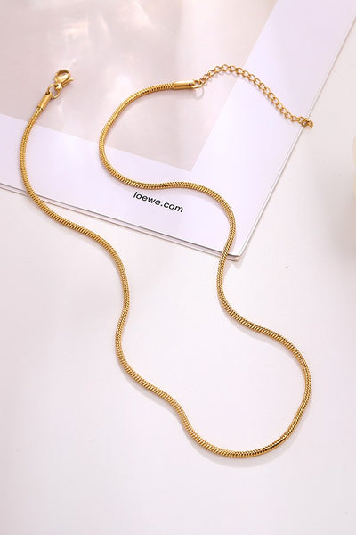 Gold Snake Chain Necklace