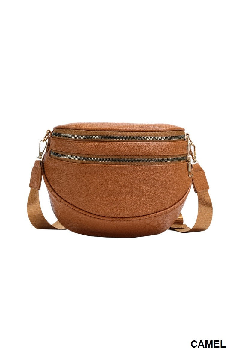 Camel Crossbody Sling Bag