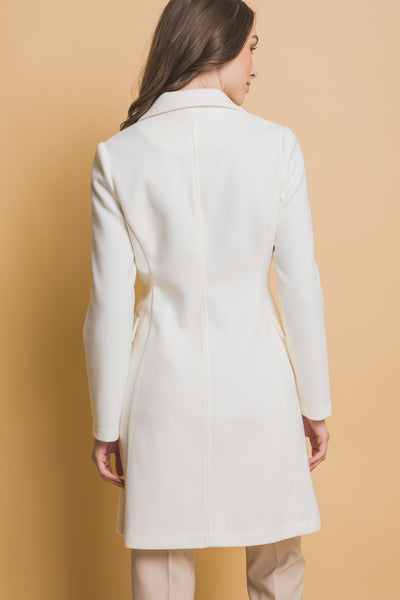 Ivory Double Breasted Coat