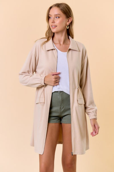 Oat Zip-up French Terry Dress