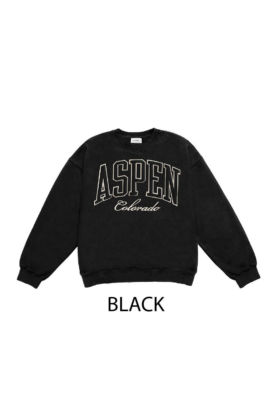Black Aspen Fleece Sweatshirt