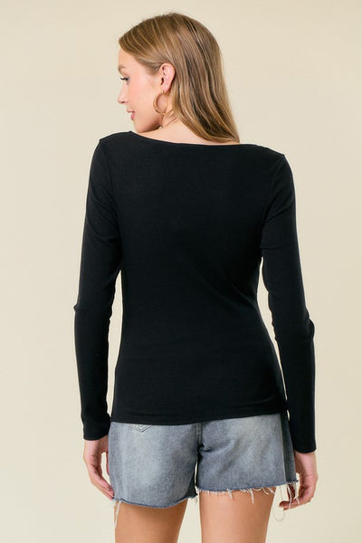 Black Snap Button Cardigan