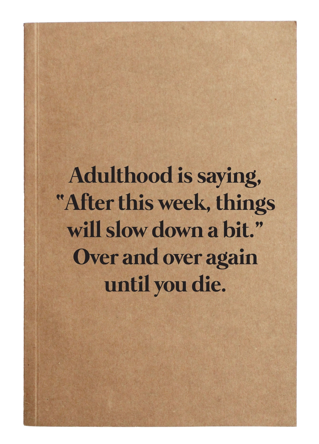 Adulthood Notebook