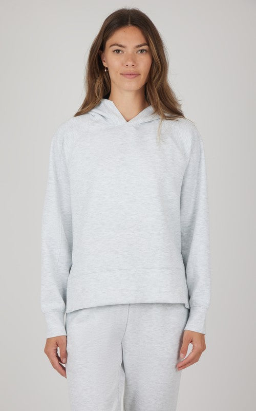 Heather Light Grey Scuba Pullover Hoodie