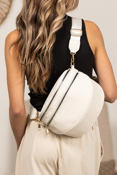 Sabrina Bone Crescent Sling Bag