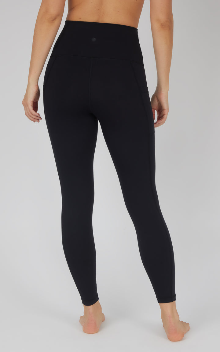 Black High Rise Ankle Leggings