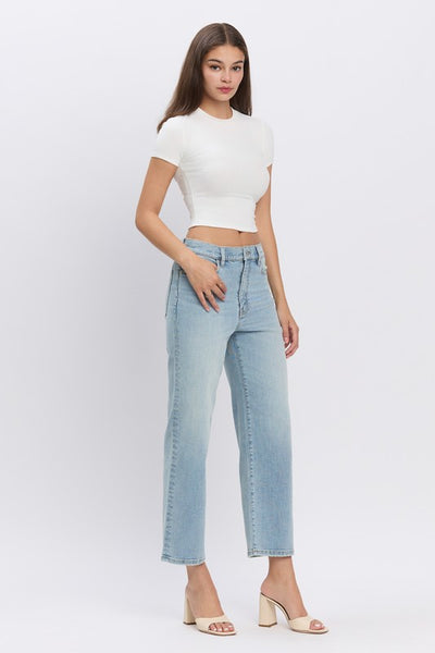 Eunina Dawn High Rise Wide Crop Jeans