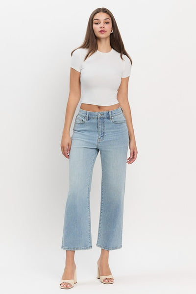 Eunina Dawn High Rise Wide Crop Jeans