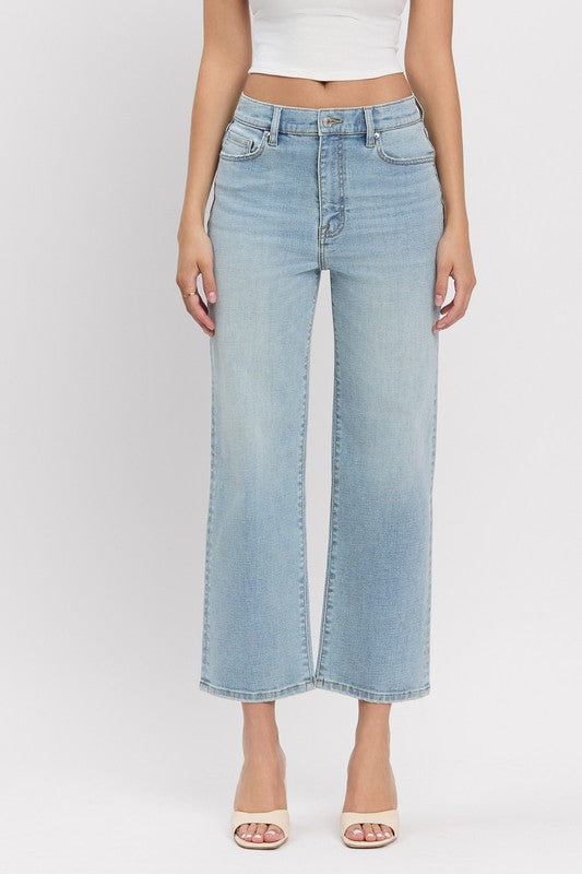 Eunina Dawn High Rise Wide Crop Jeans
