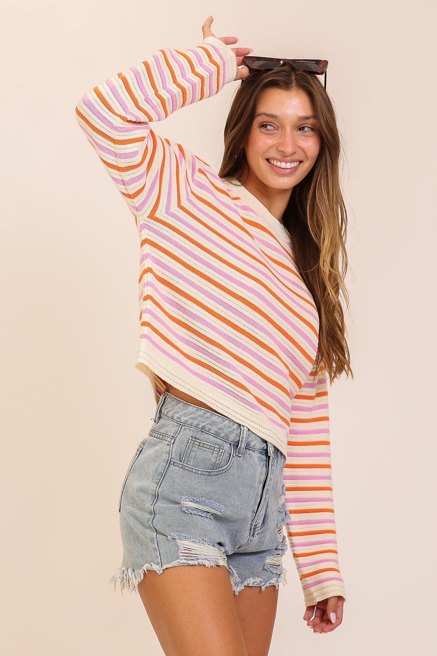 Sunset Stripes Knit Sweater
