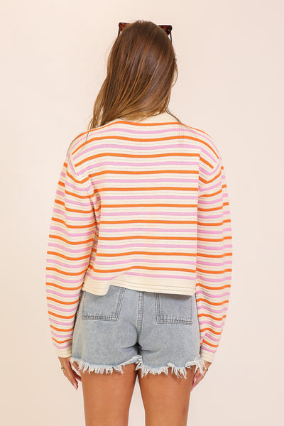 Sunset Stripes Knit Sweater