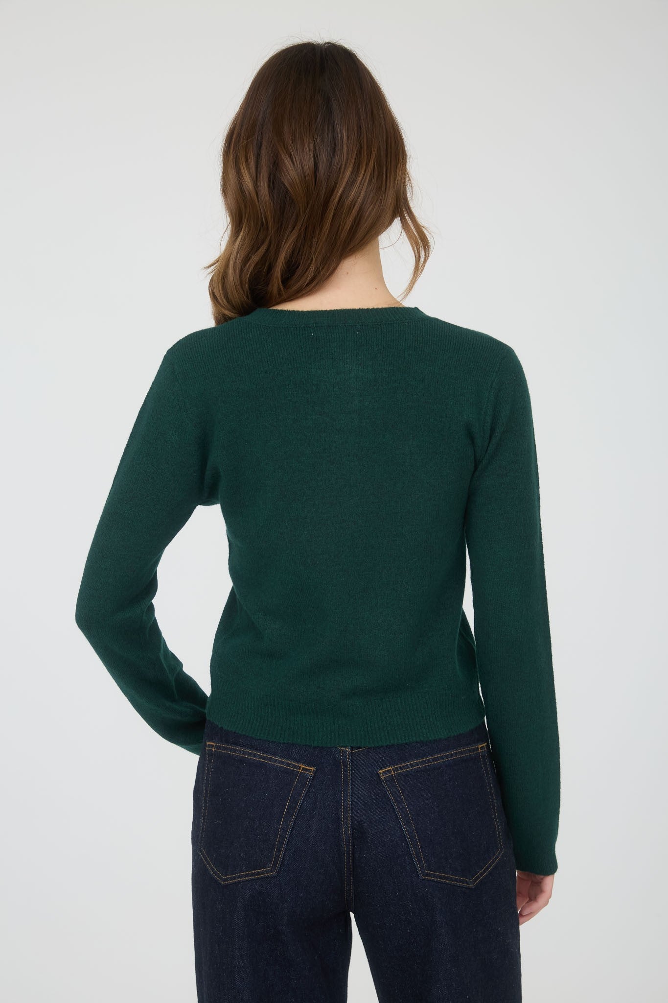 Hunter Green Button Down Cardigan