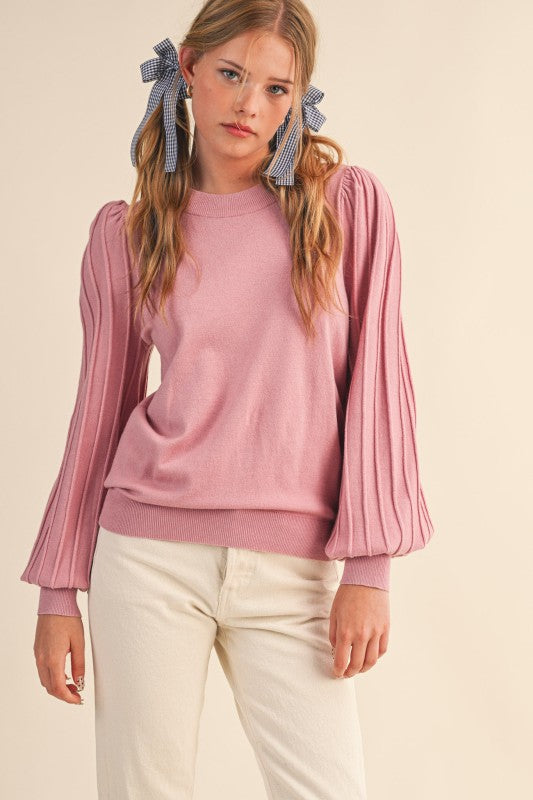 Damson Classic Texture Pullover