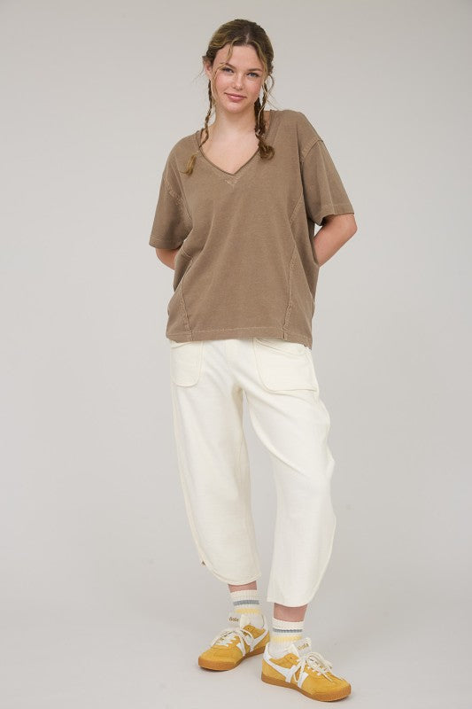 Ivory Pocket Knit Lounge Pants