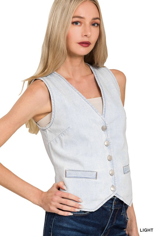 Light Denim Vest