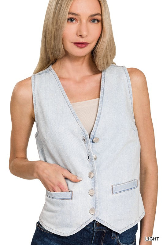 Light Denim Vest