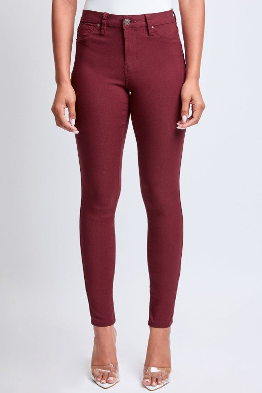 Dark Wine Hyperstretch Skinny Pants