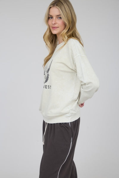 Wild West Long Sleeve Knit Top