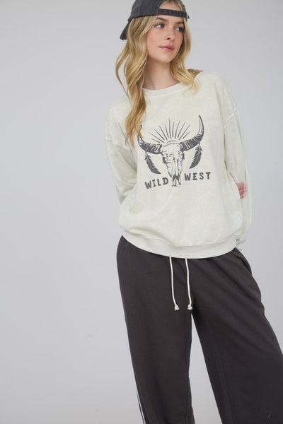 Wild West Long Sleeve Knit Top