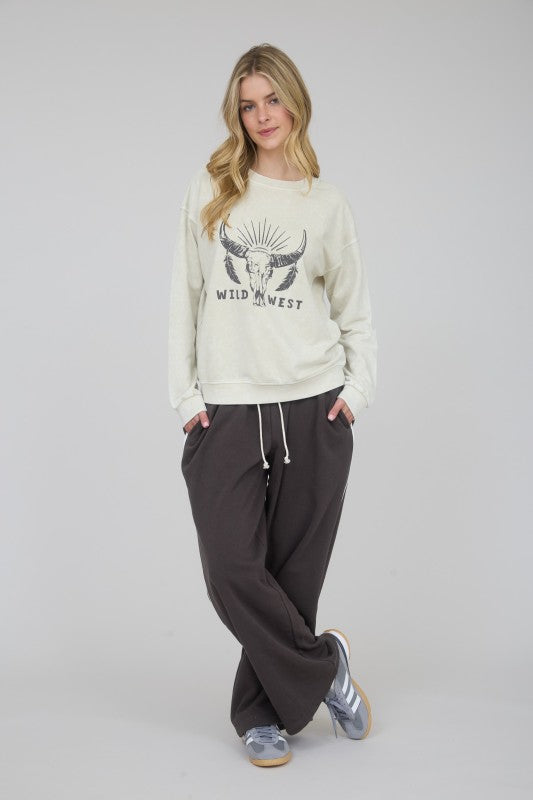 Wild West Long Sleeve Knit Top