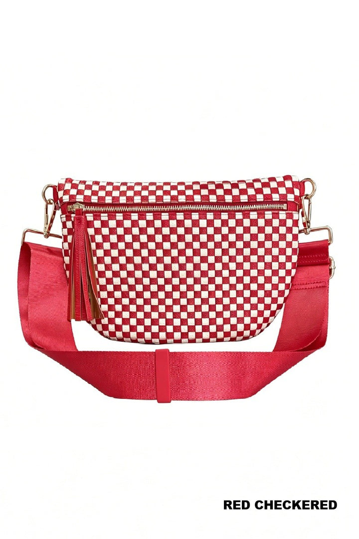 Red Checkered Bum Bag