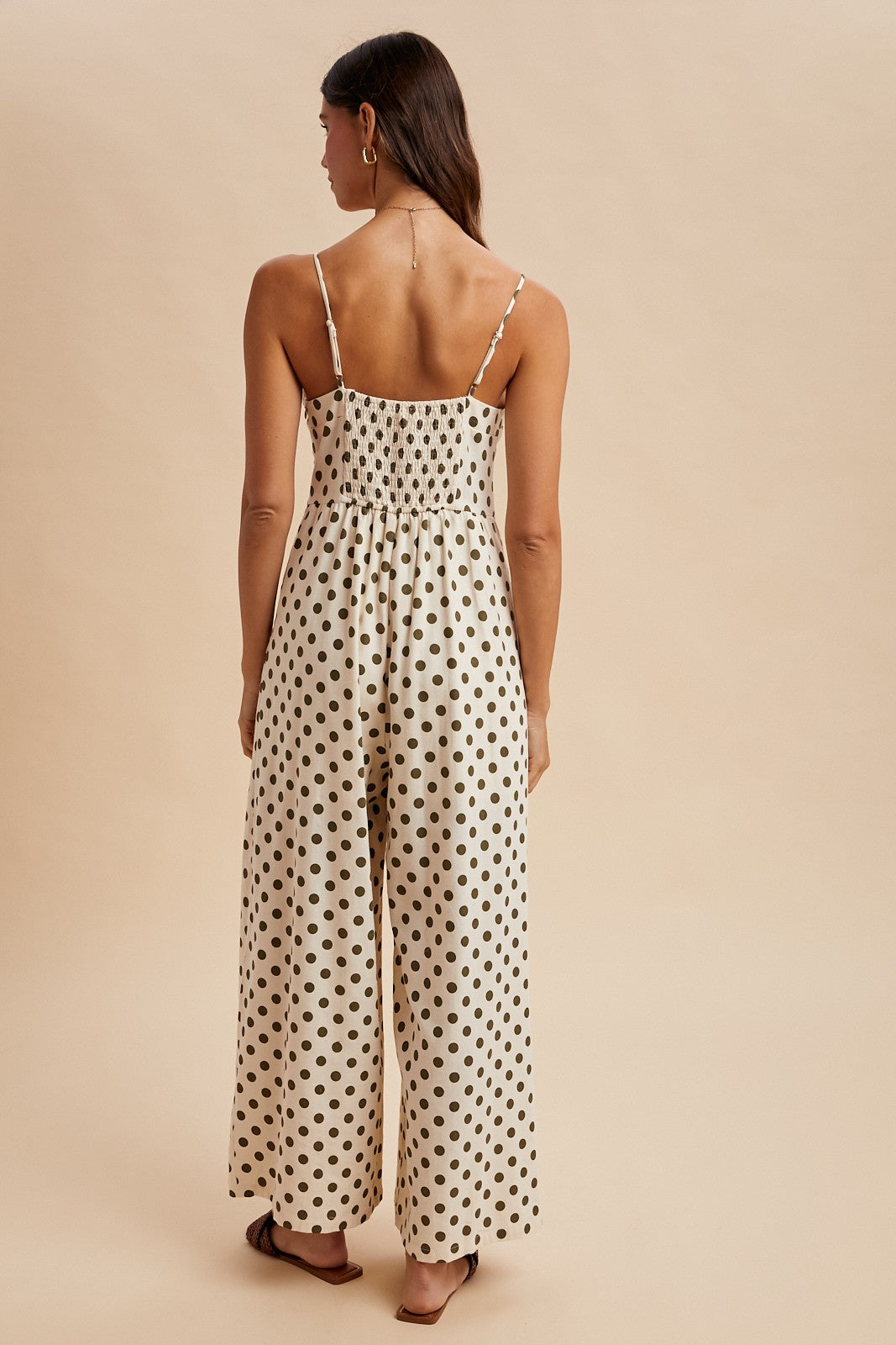 Polka Dot Tank Wide Leg Jumpsuit