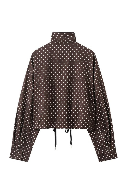 Brown Polka Dot Jacket
