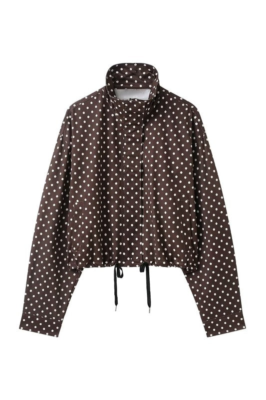 Brown Polka Dot Jacket
