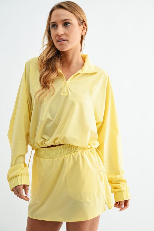 Yellow Glow Half Zip Pullover
