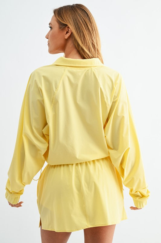 Yellow Glow Half Zip Pullover